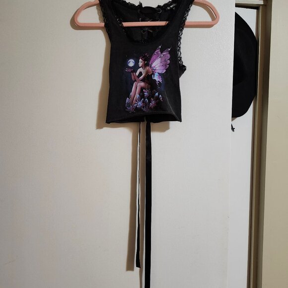 Lace-Up Back Fairy Top - Picture 2 of 5